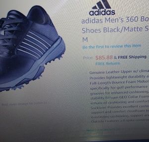 BRAND NEW ADDIDAS 360 BOUNCE ALL LEATHER GOLFSHOES